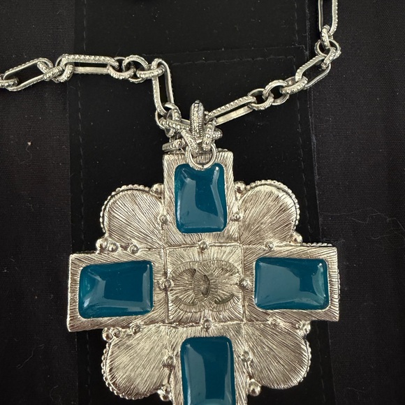 Chanel 13S Silver Maltese Cross Pendant Necklace - Picture 4 of 11